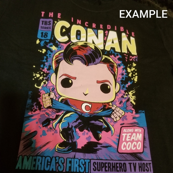 NEW Funko Pop Conan O'Brien t-shirt M DEADSTOCK - Picture 5 of 7